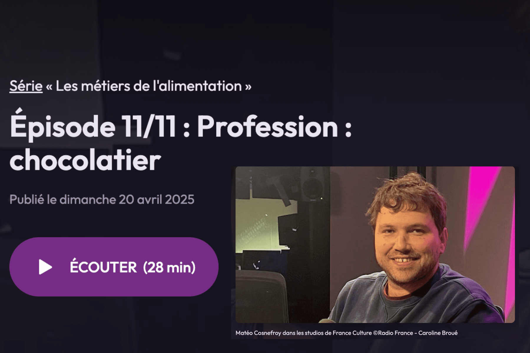 France Culture, Les Bonnes Choses Caroline Broué